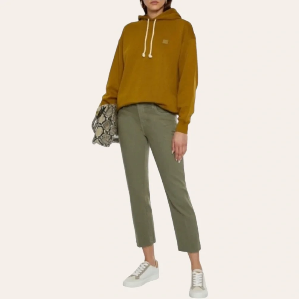 L’agence Sada H/R Crop Slim Jean in Basil
